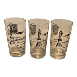 🎉HP🎉 Vintage set of 3 glasses 1864